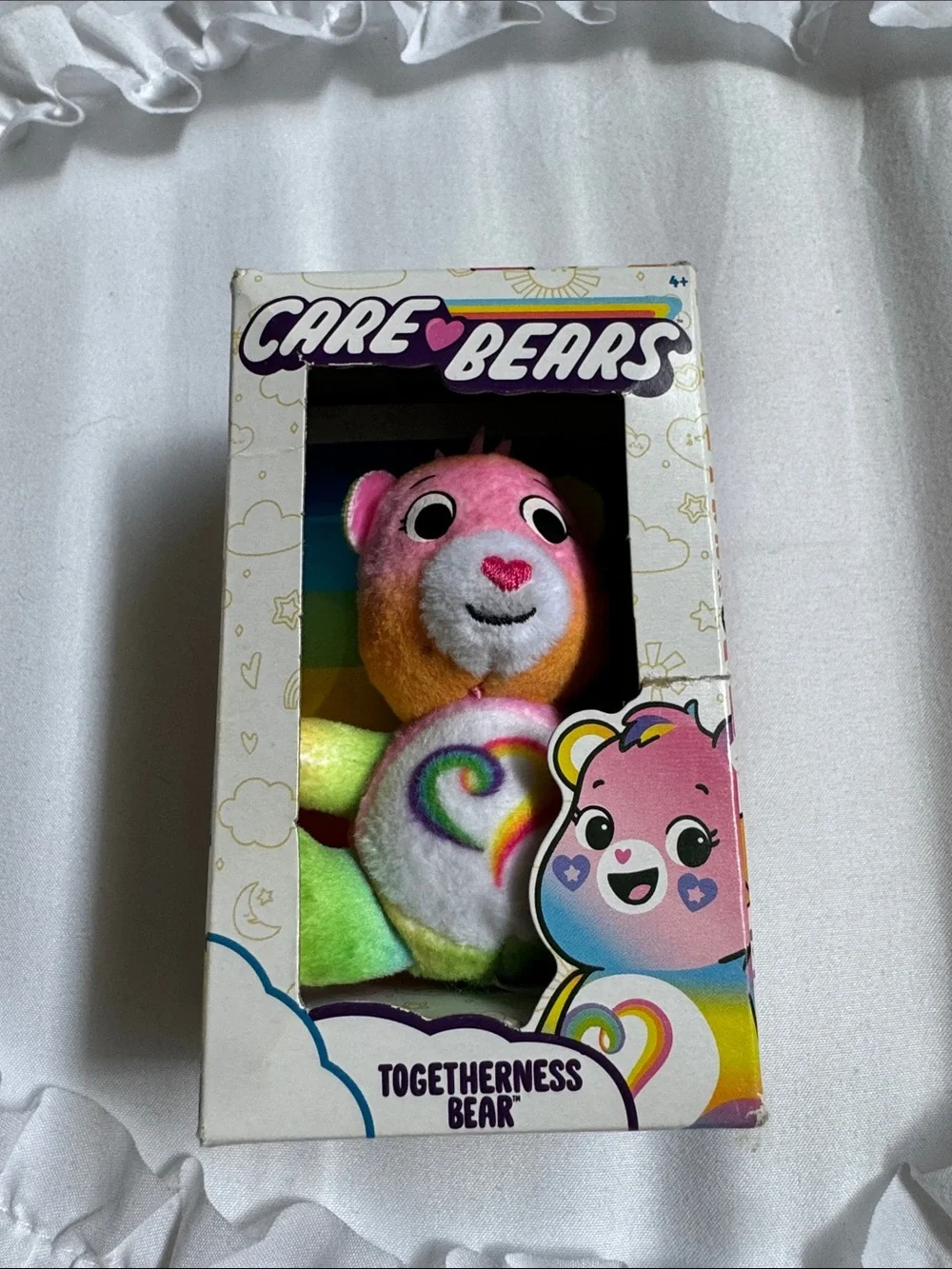 Care Bears mini Plush Lot - Blue, Pink, Green (Boxed Characters)